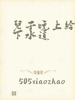 儿子晚上给我通下水道