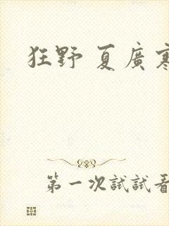 狂野 夏广寒