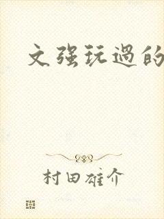 文强玩过的女人