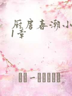 厨房春潮小说第1章