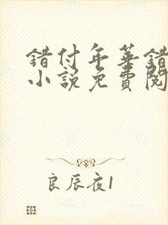 错付年华错付情小说免费阅读