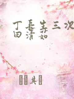 丁长生三次进入田清茹