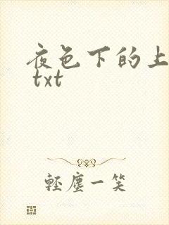夜色下的上海滩 txt