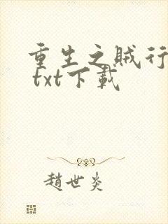 重生之贼行天下 txt下载