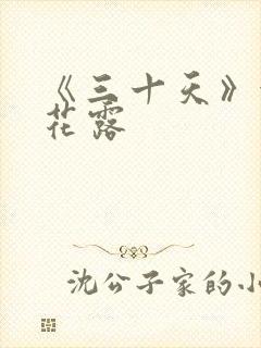 《三十天》金银花露