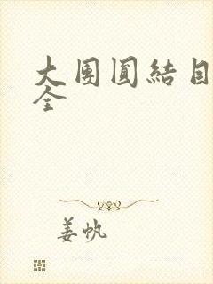 大团圆结目录大全