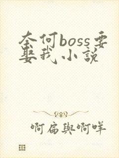 奈何boss要娶我小说