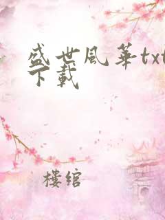 盛世风华txt下载