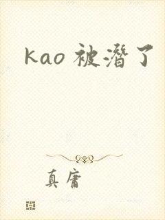 kao 被潜了