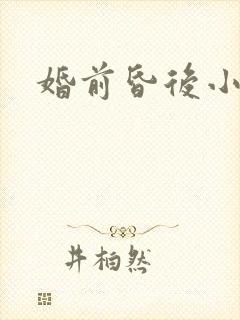 婚前昏后小说
