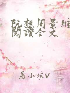 阮想周景维免费阅读全文