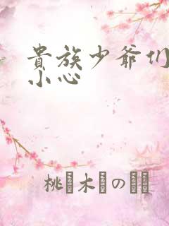 贵族少爷们 请小心