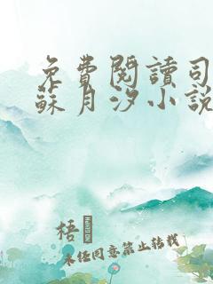 免费阅读司空靖苏月汐小说全文正版