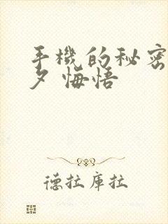 手机的秘密 七夕 悔悟