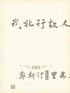 我北行故人南去