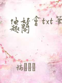 他好会txt笔趣阁