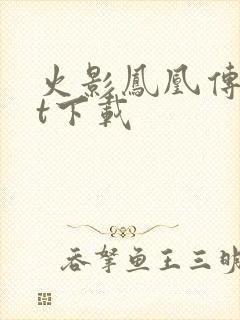 火影凤凰传txt下载