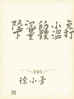 陆沉的小兔子趴下量体温打针