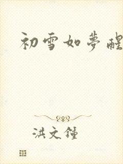 初雪如梦醒