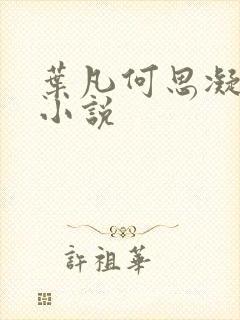 叶凡何思凝七月小说