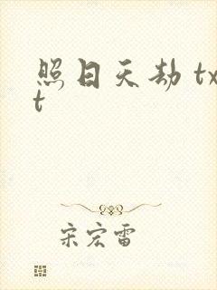 照日天劫 txt