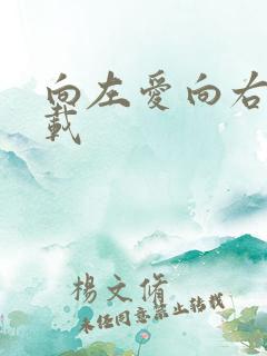 向左爱向右爱下载