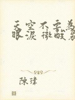 天空不要为我掉眼泪 微酸袅袅