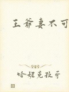 王爷妻不可欺