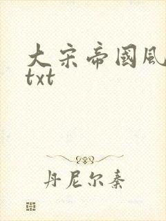 大宋帝国风云录txt