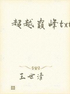 超越巅峰txt