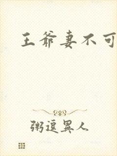 王爷妻不可欺