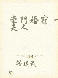 豪门婚宠 一品夫人