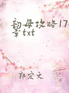 韵母攻略176章txt