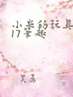 小米的玩具日记17笔趣