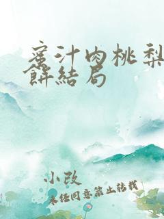 蜜汁肉桃梨煎雪饼结局