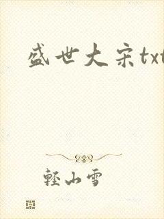盛世大宋txt