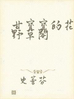 甘宝宝的花苞澜野草阁