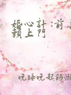 婚心计 :前妻赖上门