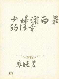 少妇洁白最刺激的13章