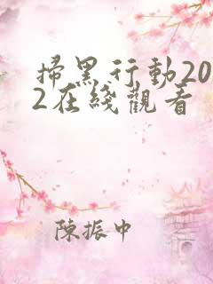 扫黑行动2022在线观看