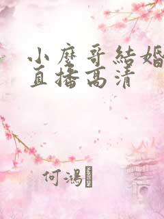 小么哥结婚视频直播高清