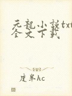 元龙小说txt全文下载