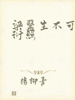 梁医生不可以梁衍照