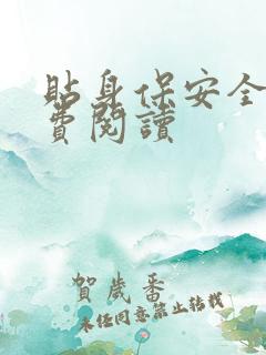 贴身保安全文免费阅读