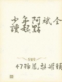 少年阿斌全文阅读起点