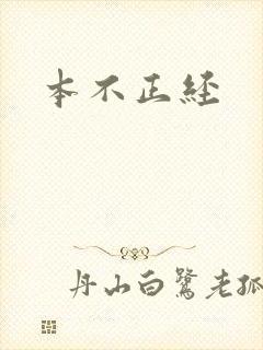 本不正经