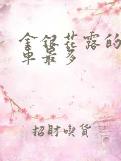 金银花露的哪个车最多