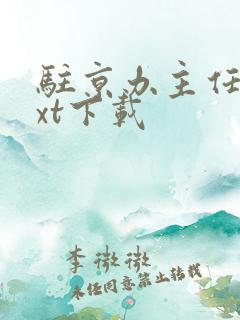 驻京办主任3txt下载