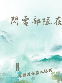 闪电部队在行动