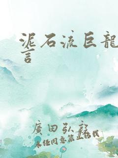 泥石流巨龙系谣言